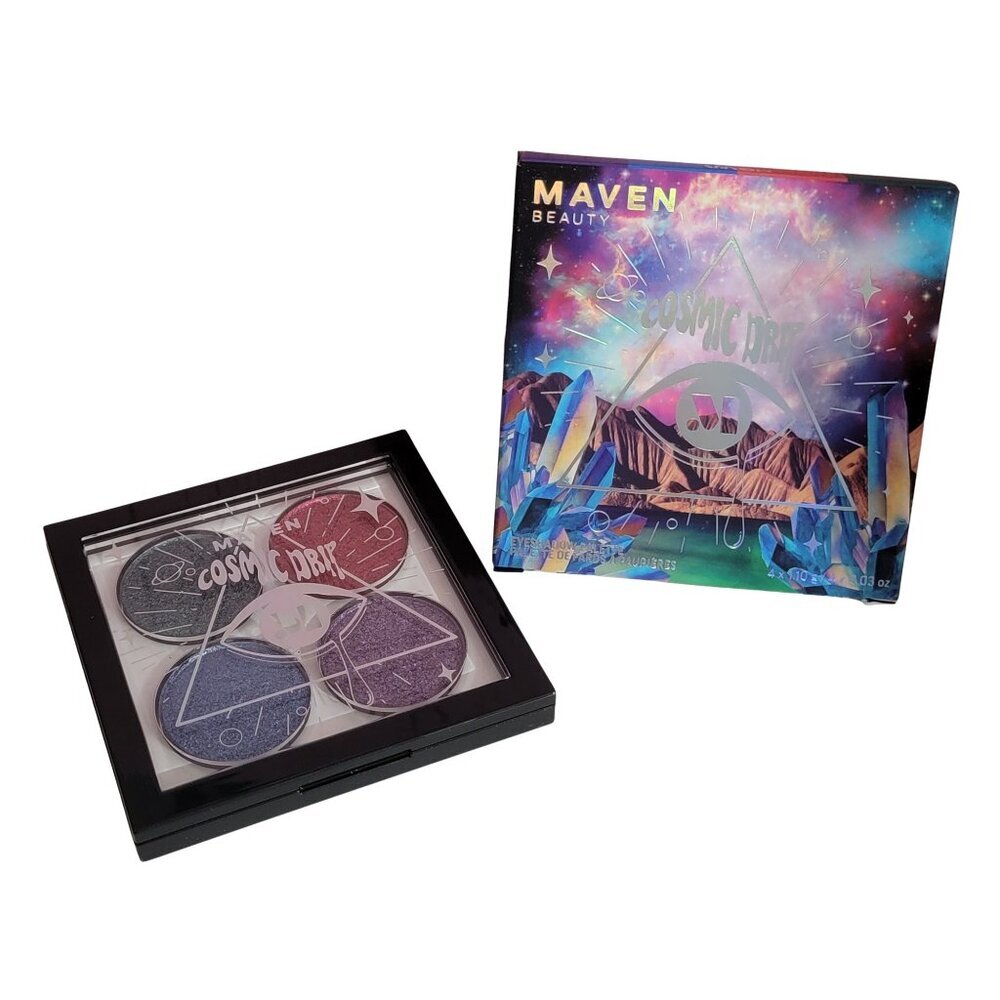 MAVEN BEAUTY Cosmic Drip Eyeshadow Palette Nova High-Intensity Color NIB